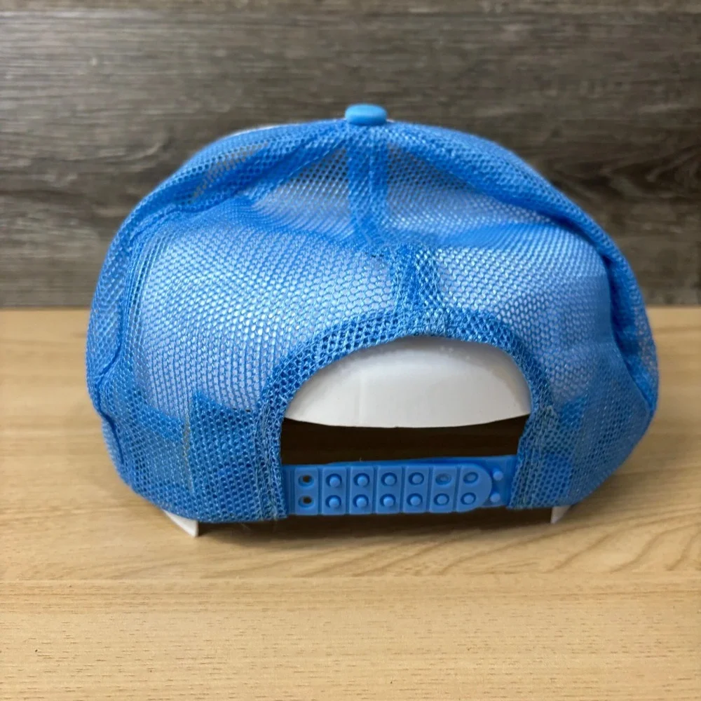 Vintage Buddy‎ Holly Hat Cap Snap Back Blue Trucker Dance Old Style Beer 90s